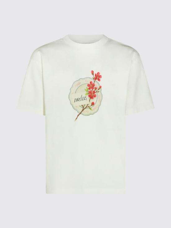 26FW 드롤드무슈 반팔 티셔츠 LTS329CO248 OW White - DROLE DE MONSIEUR