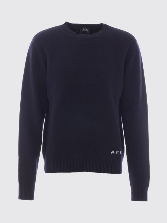 26FW 아페쎄 스웨터 WOASWH23491 IAK Navy - A.P.C.