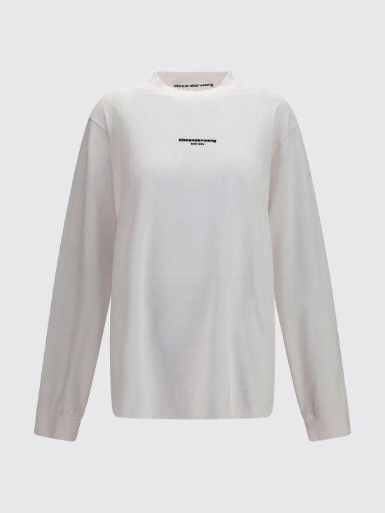 26FW 알렉산더 왕 긴팔 티셔츠 UCC3261908 100 White - ALEXANDER WANG