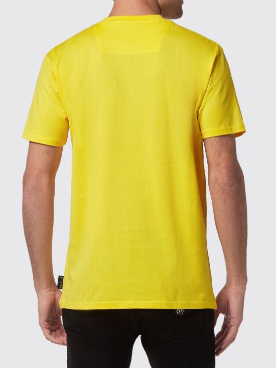 25FW 필립 플레인 반팔 티셔츠 FABCMTK5710PJY002N 09 Yellow - PHILIPP PLEIN