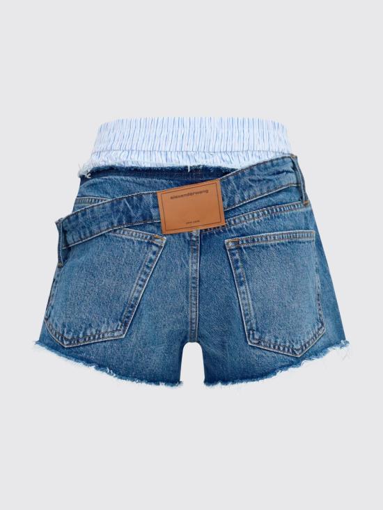 26FW 알렉산더 왕 숏팬츠 4DC3264124 400C Blue - ALEXANDER WANG