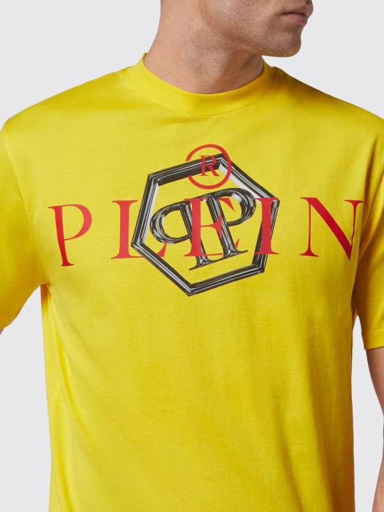 25FW 필립 플레인 반팔 티셔츠 FABCMTK5636PJY002N 09 Yellow - PHILIPP PLEIN