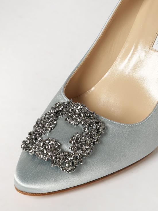 26SS 마놀로 블라닉 힐/펌프스 9XX06630063 4232 Gnawed Blue - MANOLO BLAHNIK