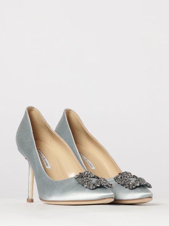 26SS 마놀로 블라닉 힐/펌프스 9XX06630063 4232 Gnawed Blue - MANOLO BLAHNIK
