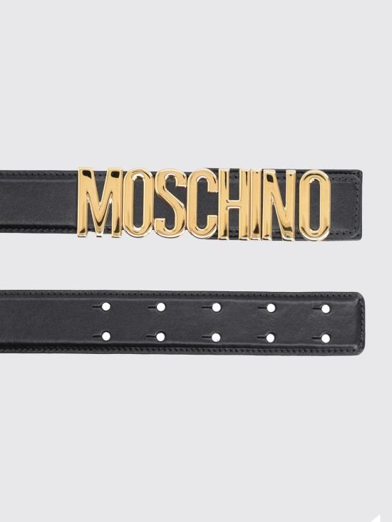 26SS 모스키노 레귤러 벨트 MC6000PP1OOD9 00A Black - MOSCHINO