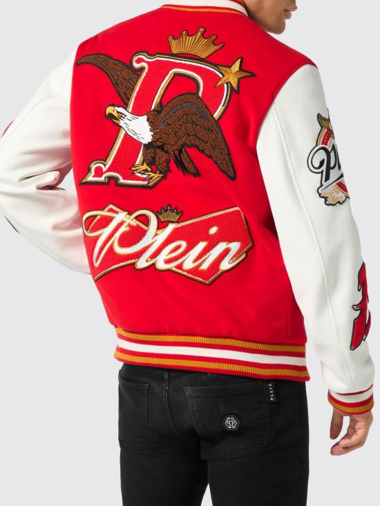 26SS 필립 플레인 봄버 자켓 AAECMRB2930PTE120N 13 Red - PHILIPP PLEIN