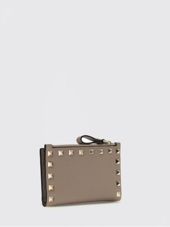 26FW 발렌티노 가라바니 락스터드 폴디드 카드지갑 P0605VSH P45 Blush Pink - VALENTINO GARAVANI