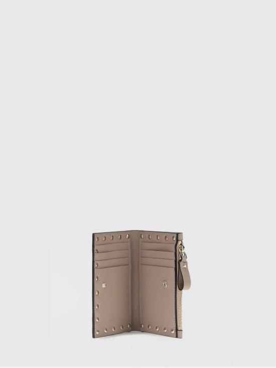 26FW 발렌티노 가라바니 락스터드 폴디드 카드지갑 P0605VSH P45 Blush Pink - VALENTINO GARAVANI