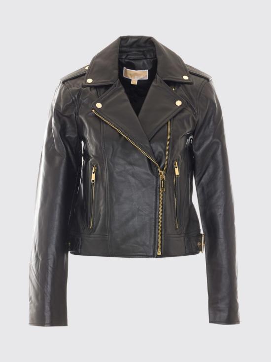 26FW 마이클 코어스 바이커 자켓 MT520IE8RK 001 Black - MICHAEL KORS