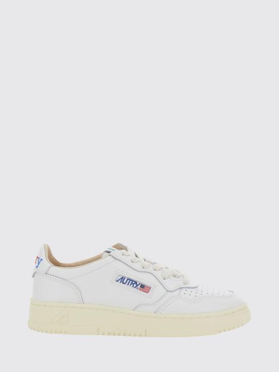 26FW 오트리 메달리스트 로우 레더 스니커즈 AULW BG01 White