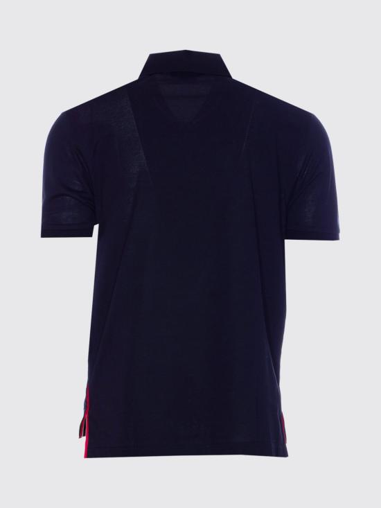 26FW 톰브라운 피케 포켓 폴로 티셔츠 MJP022A01455 415 Blue - THOM BROWNE