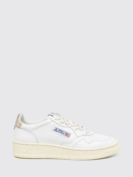 26FW 오트리 메달리스트 로우 레더 스니커즈 AULW LL06 White 1