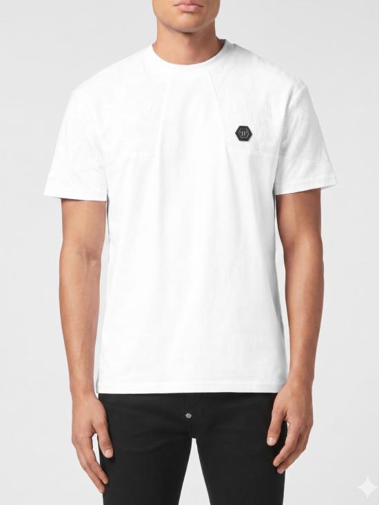 26SS 필립 플레인 반팔 티셔츠 AAECMTK8673PJY002N 01 White