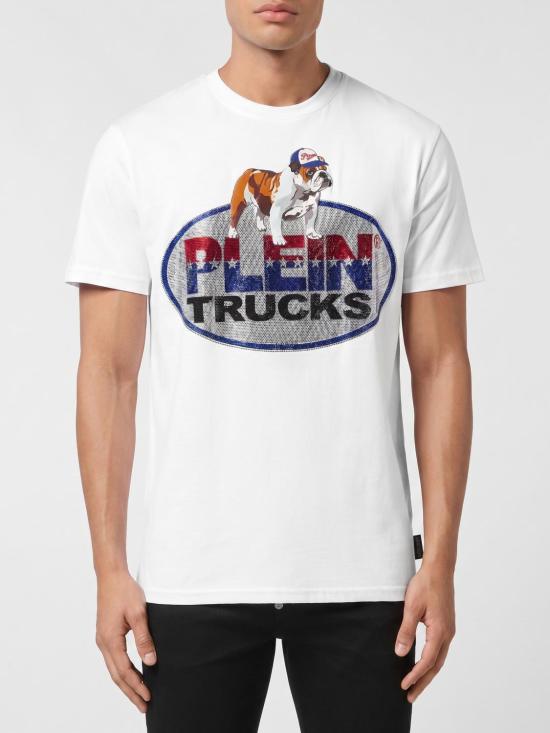 26SS 필립 플레인 반팔 티셔츠 AAECMTK8675PJY002N 01 White