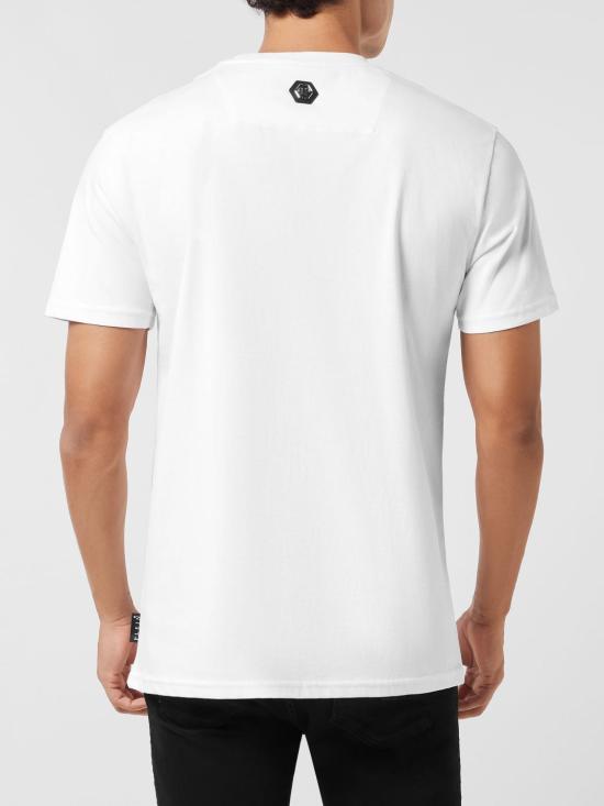 26SS 필립 플레인 반팔 티셔츠 AAECMTK8675PJY002N 01 White - PHILIPP PLEIN
