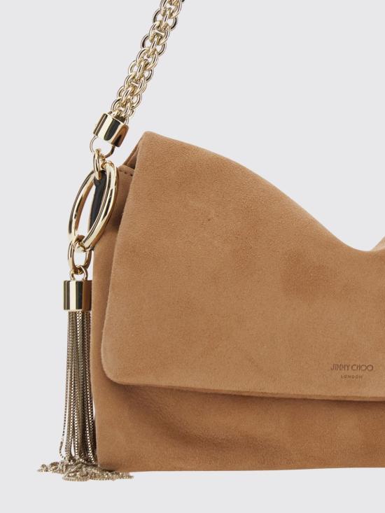 26FW 지미추 숄더백 CALLIEFLAPSUE TOFFEELIGHTGOLD Beige - JIMMY CHOO