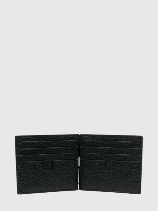 26FW 톰포드 그레인 레더 머니 클립 Y0231LCL158S NAA Black - TOMFORD