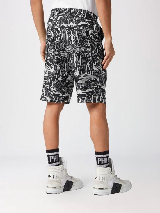 26SS 필립 플레인 숏팬츠 PADCMRT1406PTE028N 02 Black - PHILIPP PLEIN