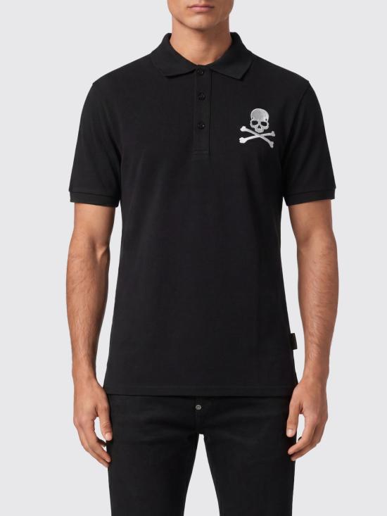 26SS 필립 플레인 폴로 티셔츠 UADCMTK7983PTE003N 02 Black