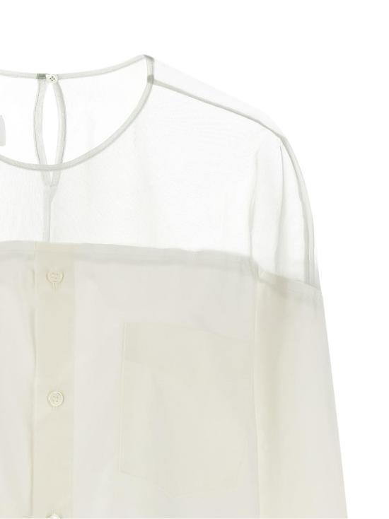  MM6 메종마르지엘라 블라우스 Mm6 메종 마르지엘라 코튼  화이트 - MM6 MAISON MARGIELA