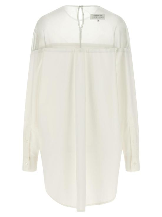  MM6 메종마르지엘라 블라우스 Mm6 메종 마르지엘라 코튼  화이트 - MM6 MAISON MARGIELA