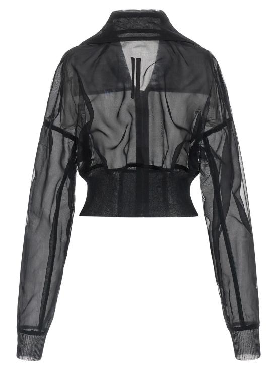  릭 오웬스 봄버 자켓 드라큘라 크롭 봄버 재킷 블랙 - RICK OWENS