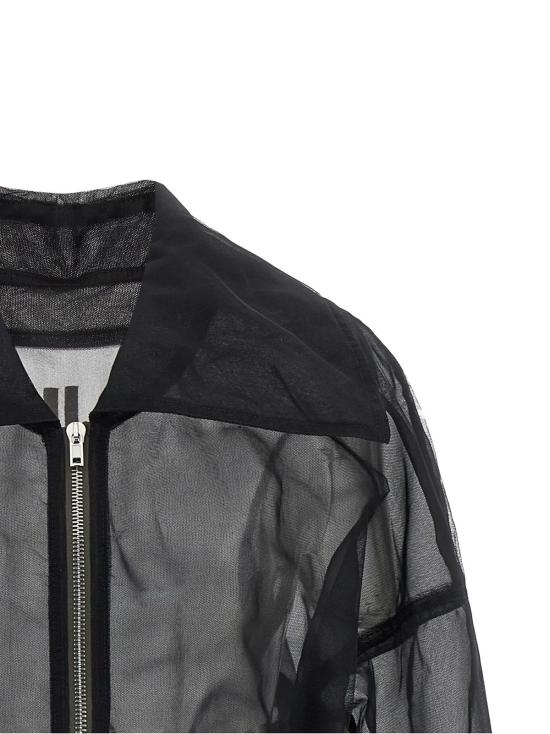  릭 오웬스 봄버 자켓 드라큘라 크롭 봄버 재킷 블랙 - RICK OWENS