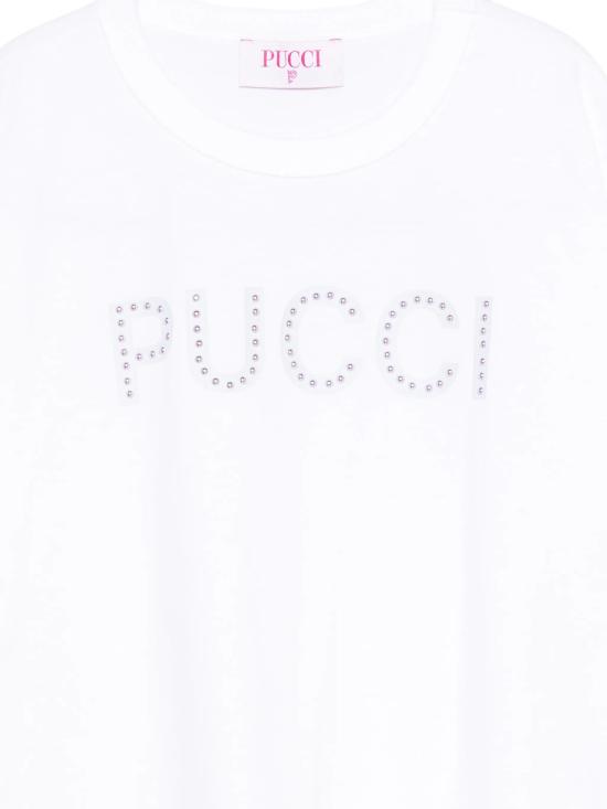 26FW [키즈] 에밀리오푸치 티셔츠 PZ8A11Z3672 100 Bianco - EMILIO PUCCI
