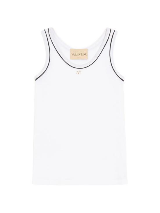 26FW 발렌티노 가라바니 블라우스 9B3MC02QAA5 A01 Bianco