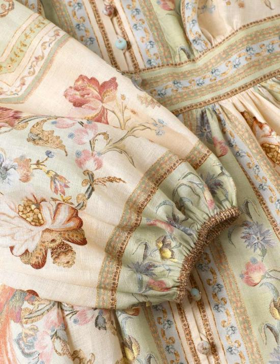 26FW 짐머만 미디 원피스 0932DSS264 SATF Multicolor - ZIMMERMANN