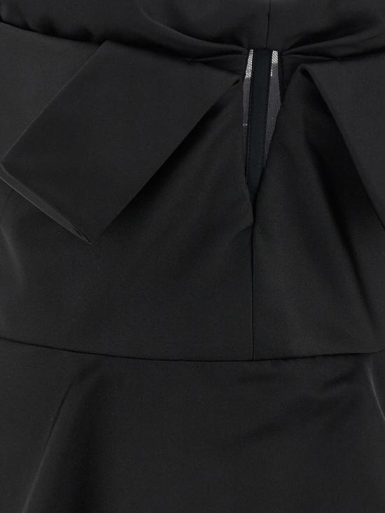  알렉산더 맥퀸 블라우스 오프숄더 버스티어 탑 블랙 - ALEXANDER MCQUEEN