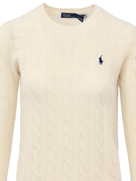 26FW 폴로 랄프로렌 폴로 자수 케이블 니트 스웨터 211 971865 Neutrals - POLO RALPH LAUREN