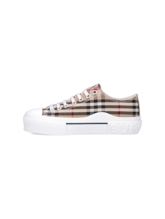 26FW 버버리 체크 코튼 스니커즈 8050506A7028 Neutrals - BURBERRY