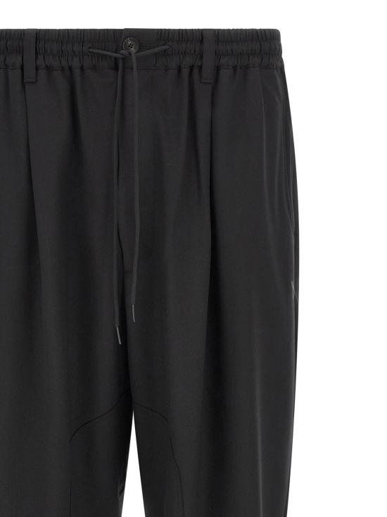  와이쓰리 치노 팬츠 Y 3 폴리에스터 캐주얼 팬츠 블랙 - Y-3
