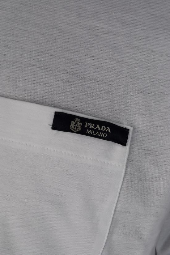 26SS 프라다 리버시블 코튼 티셔츠 UJN9601801 F057G BIANCO NAVY - PRADA