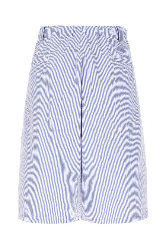 26SS 윌리 차바리아 숏팬츠 WCBTM0074 084 SAIL BLUE STRIPE - WILLY CHAVARRIA