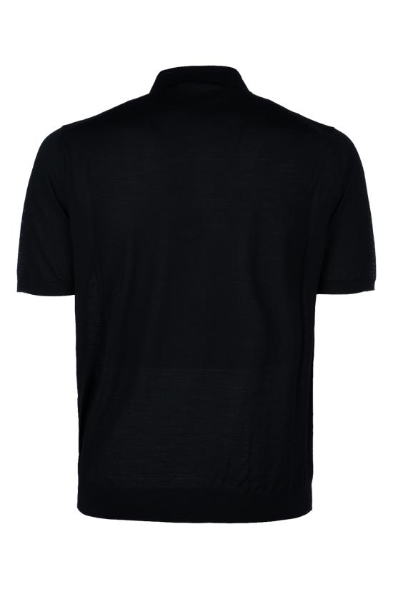 26SS 프라다 슈퍼파인 울 폴로 셔츠 UMB2671ZLE F0002 Nero - PRADA