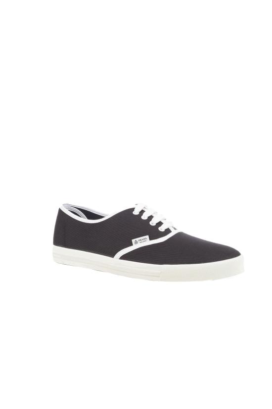 26SS 프라다 드릴 패브릭 스니커즈 2EE467FG0003LKE F0632 NERO 1 - PRADA