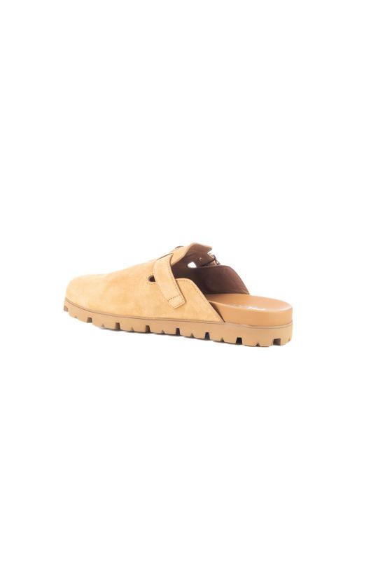 26SS 프라다 스웨이드 사보 뮬 슬리퍼 2S3003FG000054 F0401 CANNELLA - PRADA