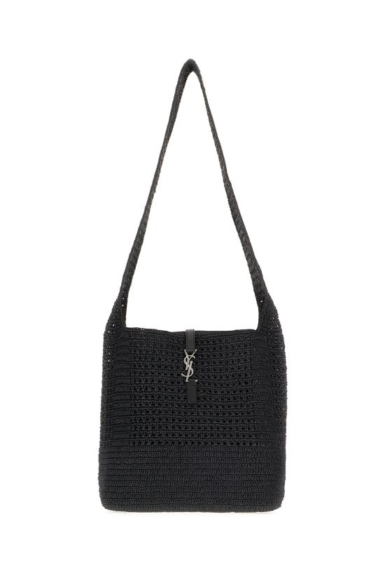 26SS 생로랑 LE 5 A 7 마크라메 미디엄백 778827GAAEN 1000 Nero