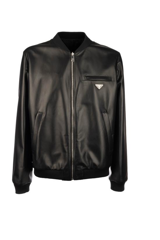 26SS 프라다 가죽 자켓 UPW280038 F0002 Nero