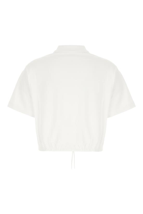 26SS 몽클레어 로고 패치 숏슬리브 폴로 셔츠 8A0000589A16 00A Bianco - MONCLER