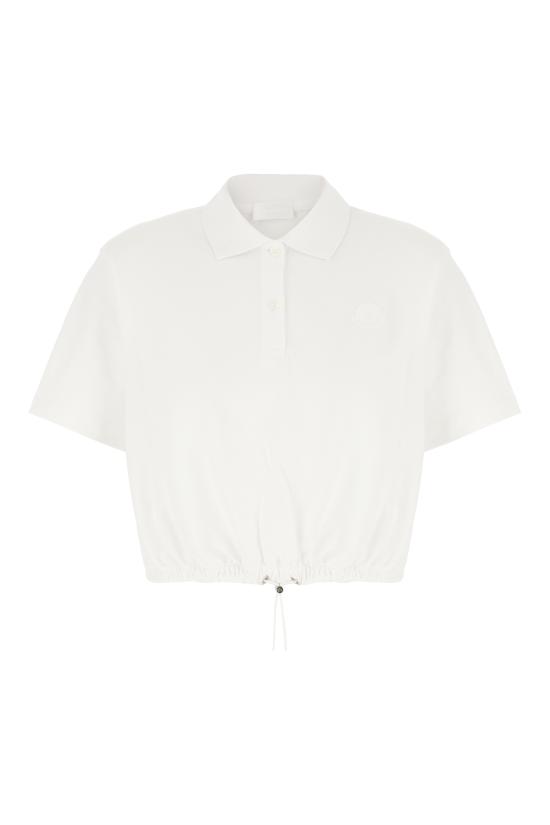 26SS 몽클레어 로고 패치 숏슬리브 폴로 셔츠 8A0000589A16 00A Bianco