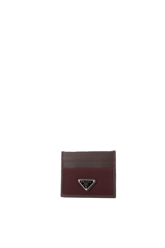 26SS 프라다 앤티크 레더 가죽 카드 지갑 2MC0252DW3 F0007 BORDEAUX - PRADA