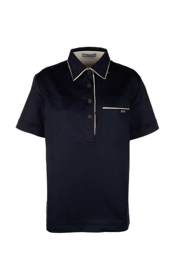 26SS 프라다 폴로 티셔츠 P963N173L F0008 BLEU