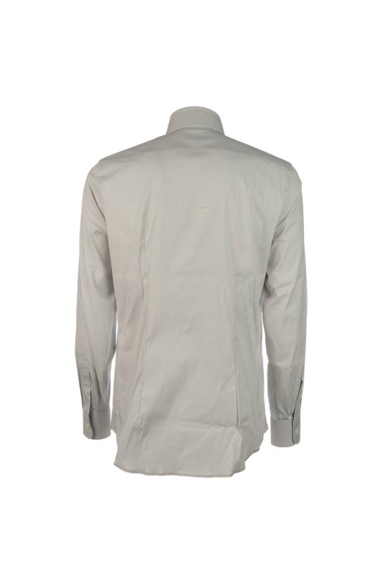 26SS 프라다 스트레치 코튼 셔츠 UCM60810HT F0082 Ghiaccio - PRADA