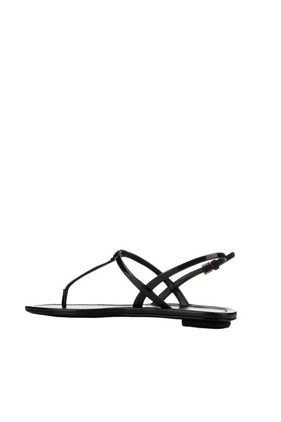 26SS 프라다 삼각로고 페이턴트 플립플랍 샌들 1Y395OF005069 F0002 Nero - PRADA