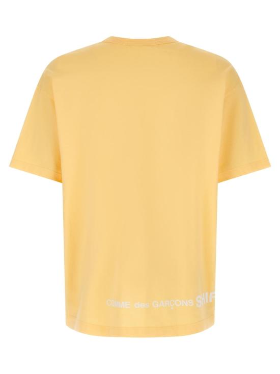  꼼데가르송 반팔 티셔츠 Comme Des Garçons 코튼 티셔츠 오렌지 - COMME DES GARCONS
