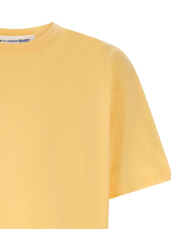  꼼데가르송 반팔 티셔츠 Comme Des Garçons 코튼 티셔츠 오렌지 - COMME DES GARCONS