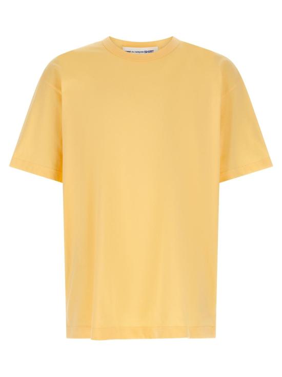  꼼데가르송 반팔 티셔츠 Comme Des Garçons 코튼 티셔츠 오렌지